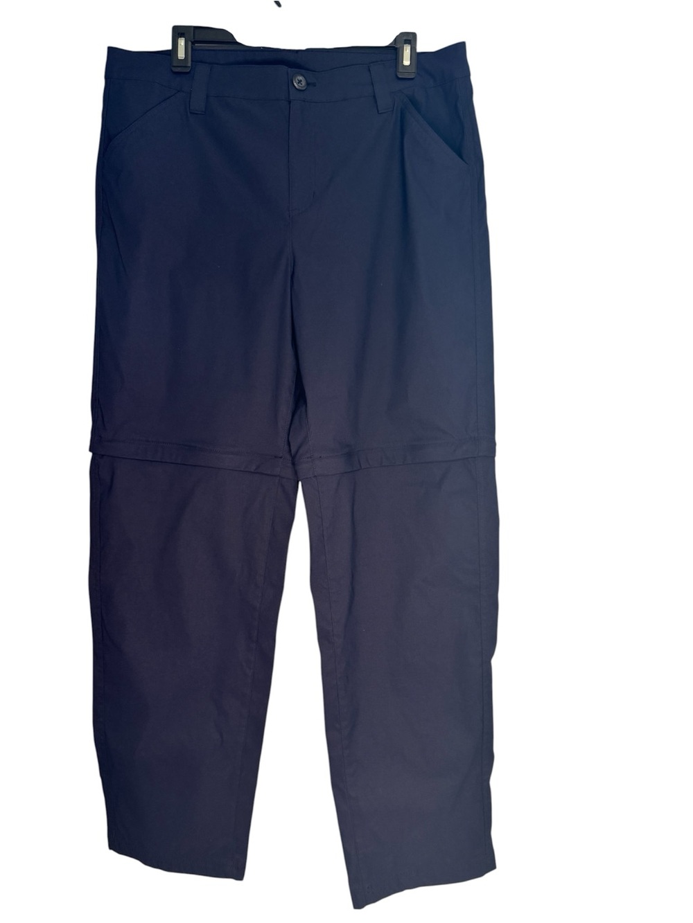 Eddie Bauer Performance Convertible Zip-Off-Hiking Pants Navy Women 14 Outdoor